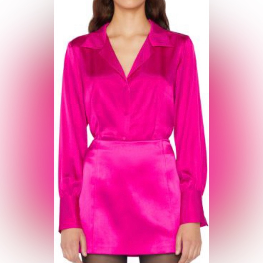 FRAME THE FEMME SHIRT Color magenta size XL/brand new //no rips/no flaws